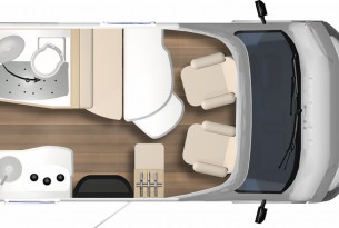 BURSTNER TRAVEL VAN T590G full