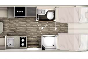 FRANKIA PLATIN 7900 PLUS LIT ARRIERE - BLANC full