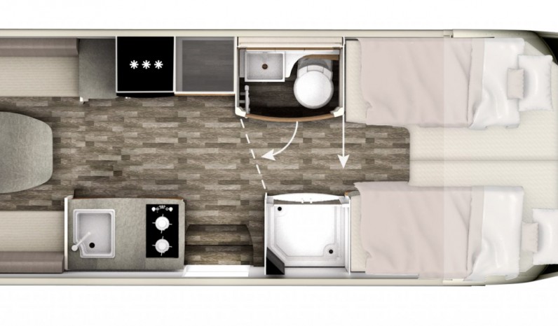 FRANKIA PLATIN 7900 PLUS LIT ARRIERE - BLANC full